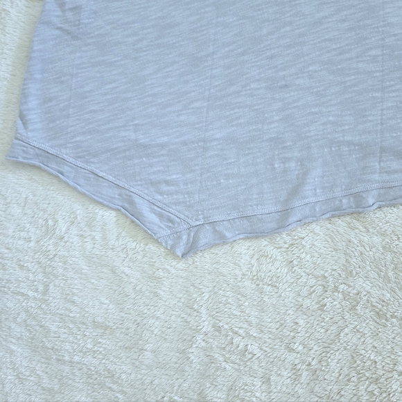 Wilt🥀 Dusty Blue💙-Grey🩶 Slub Knit V-Neck Top - NWT - Picture 12 of 15